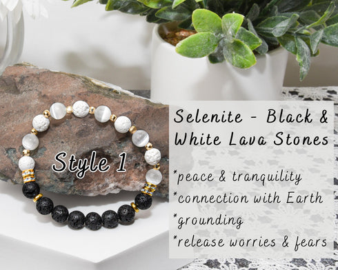 Black & White Protection Bracelet Set